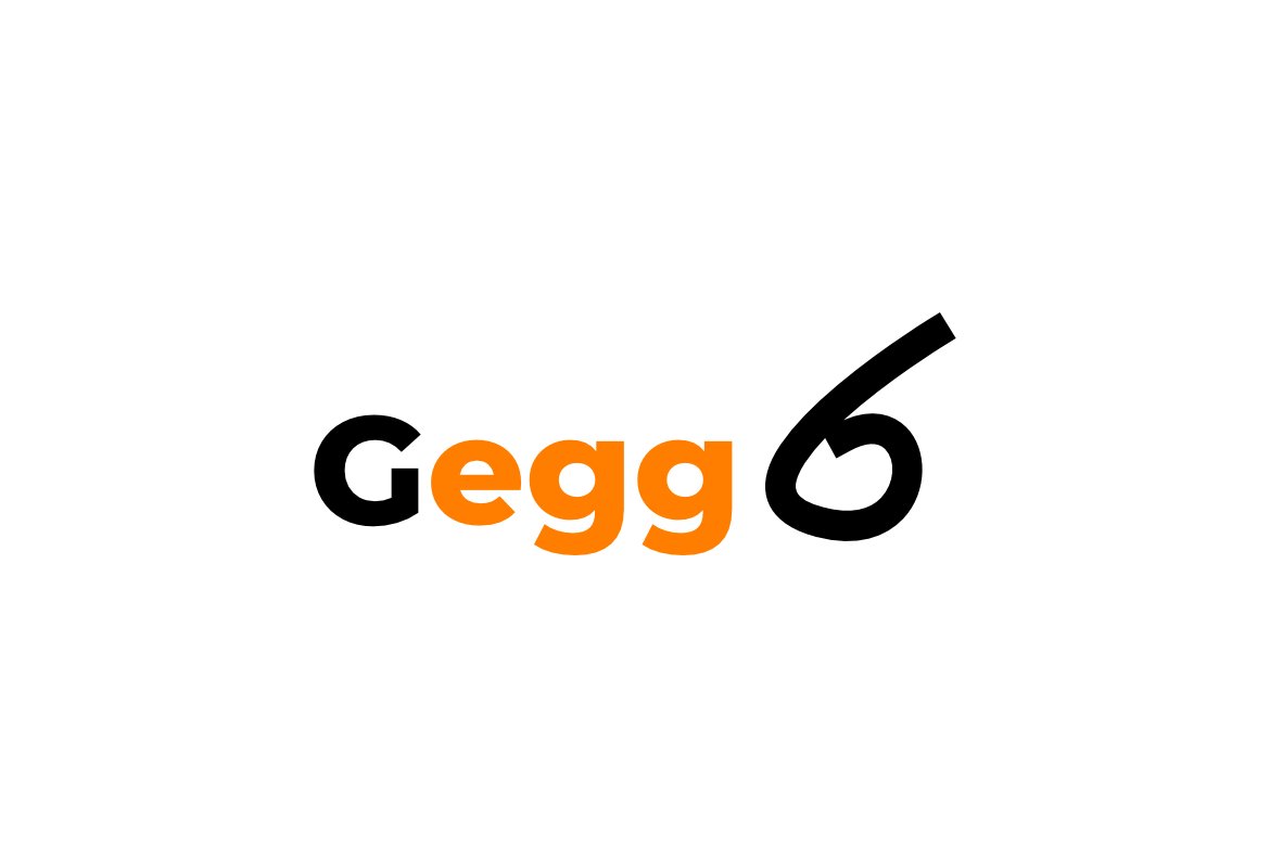 G Egg Negative Space Smart Dual Meaning Logo
