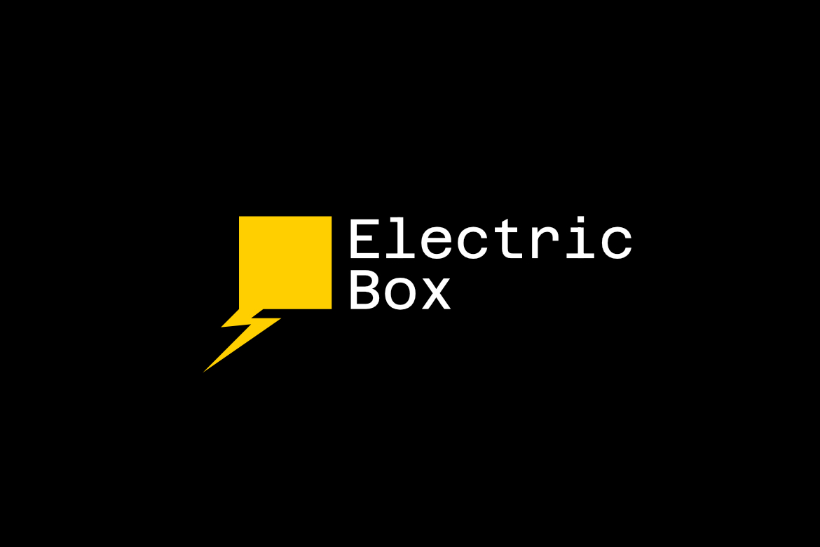 Electric Box Dual Meaning Clever Logo