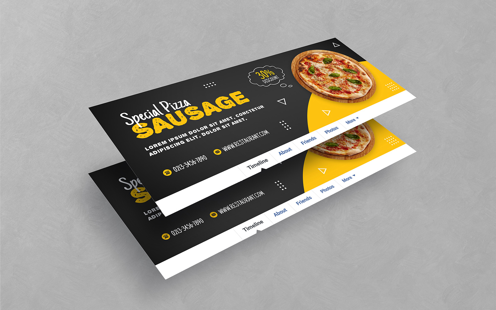 Special Pizza Food Facebook Cover