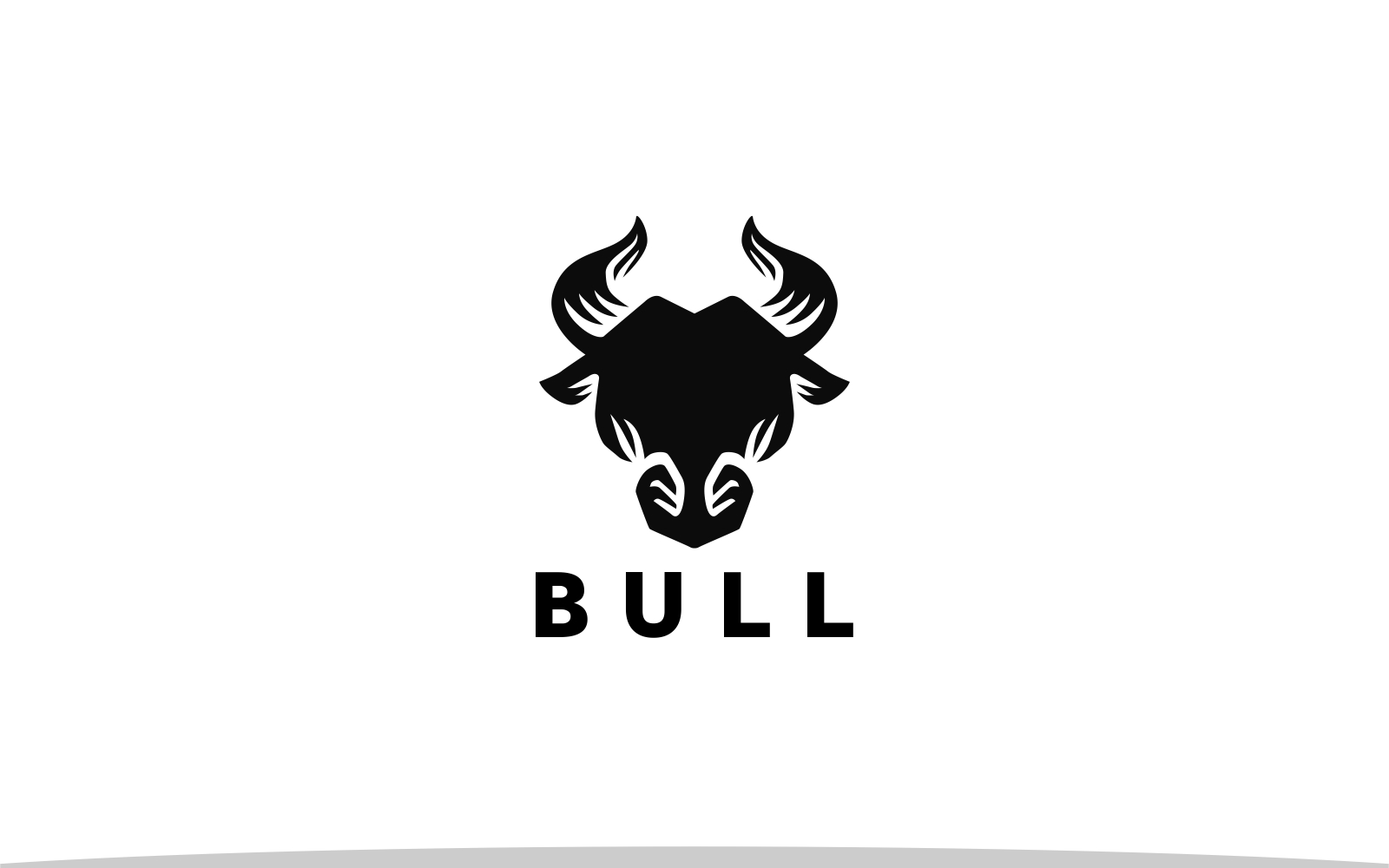 Minimal Bull Head Logo Template