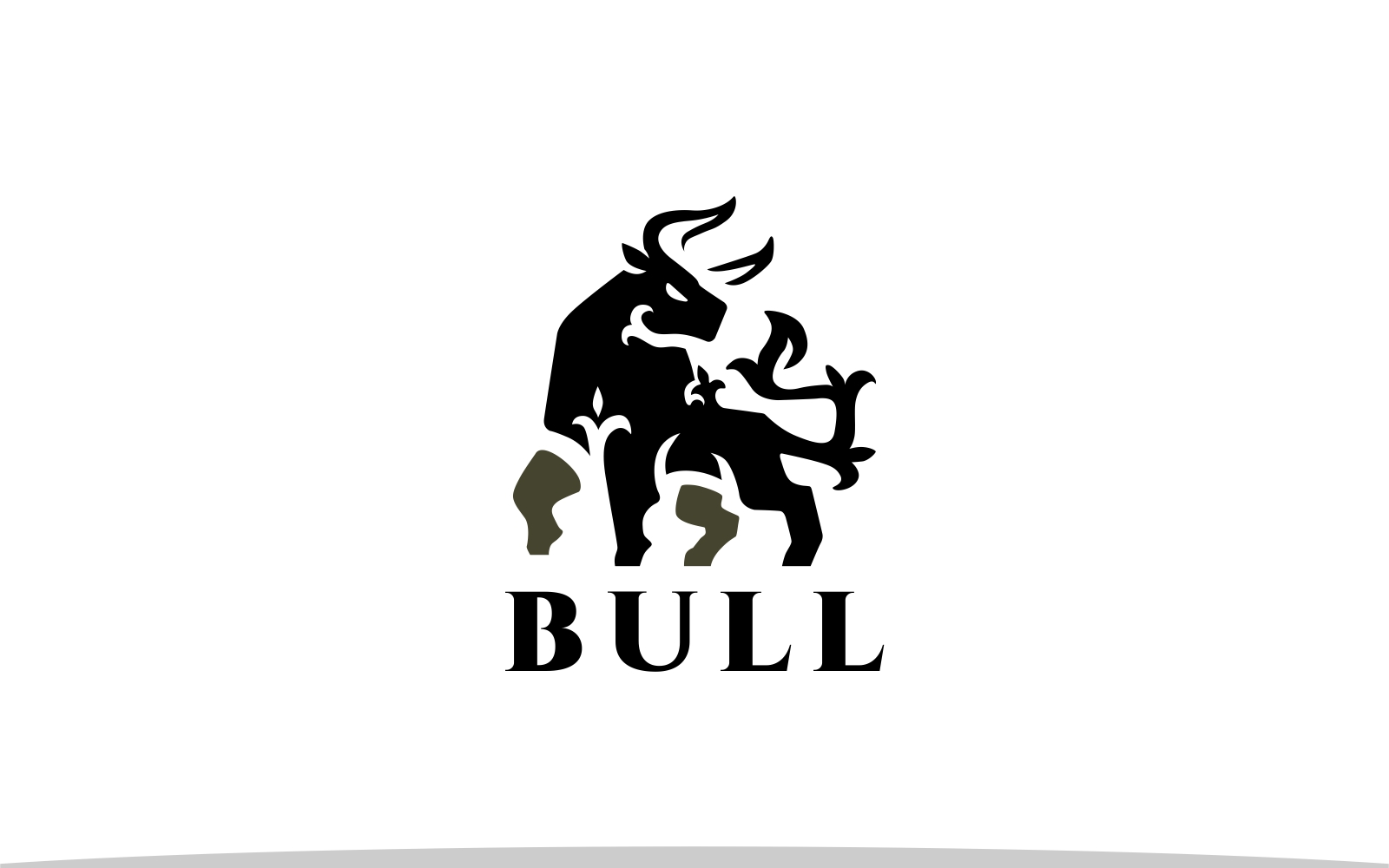 Heraldry Bull Logo Template