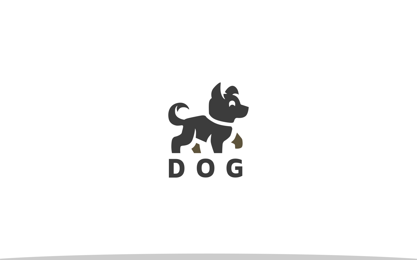 Creative Dog Cute Dog Logo Template