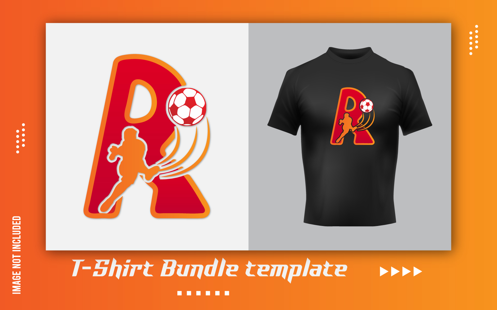 Modern cr7 print-ready t-shirt sticker