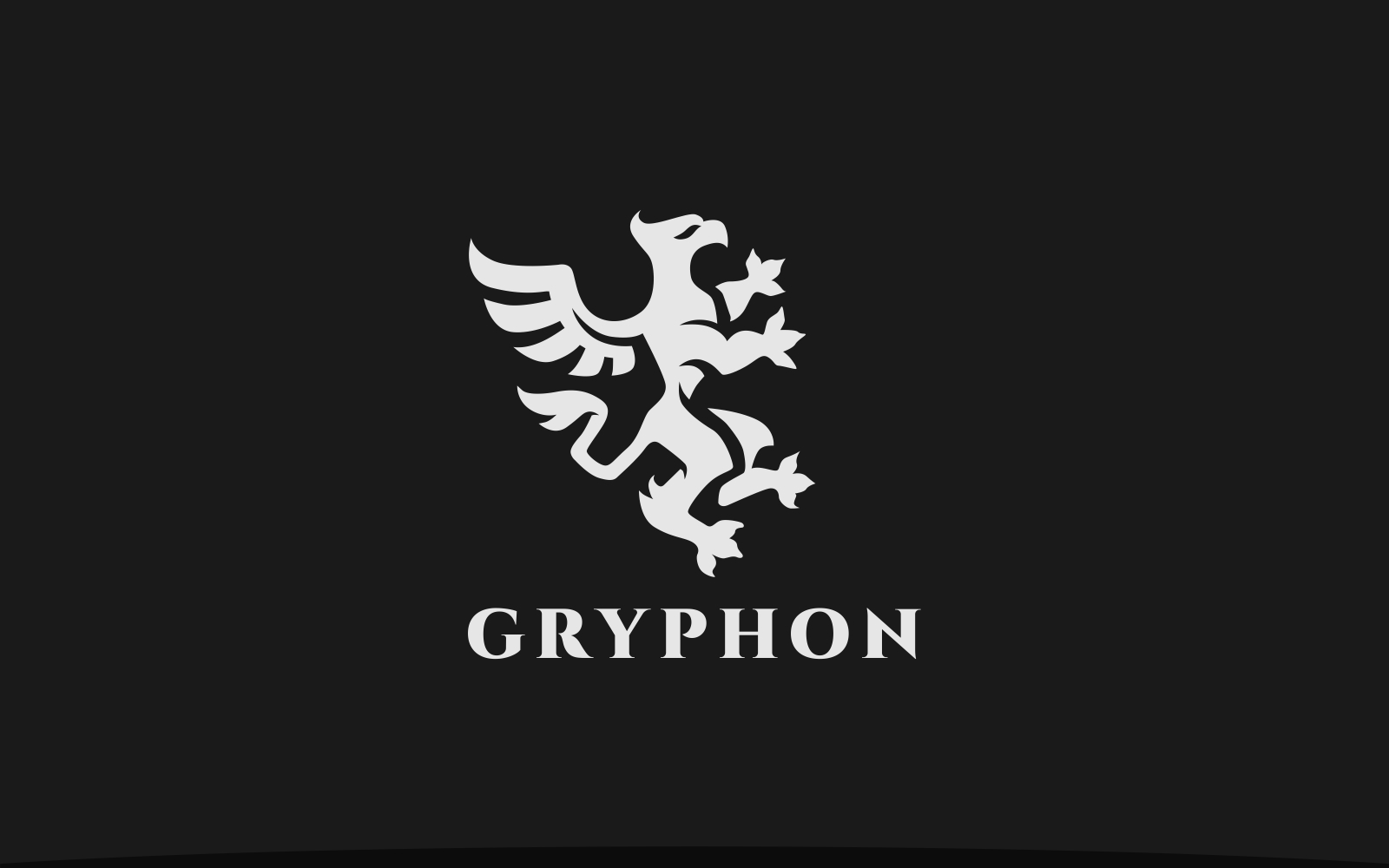 Gryphon Heraldry Logo Template
