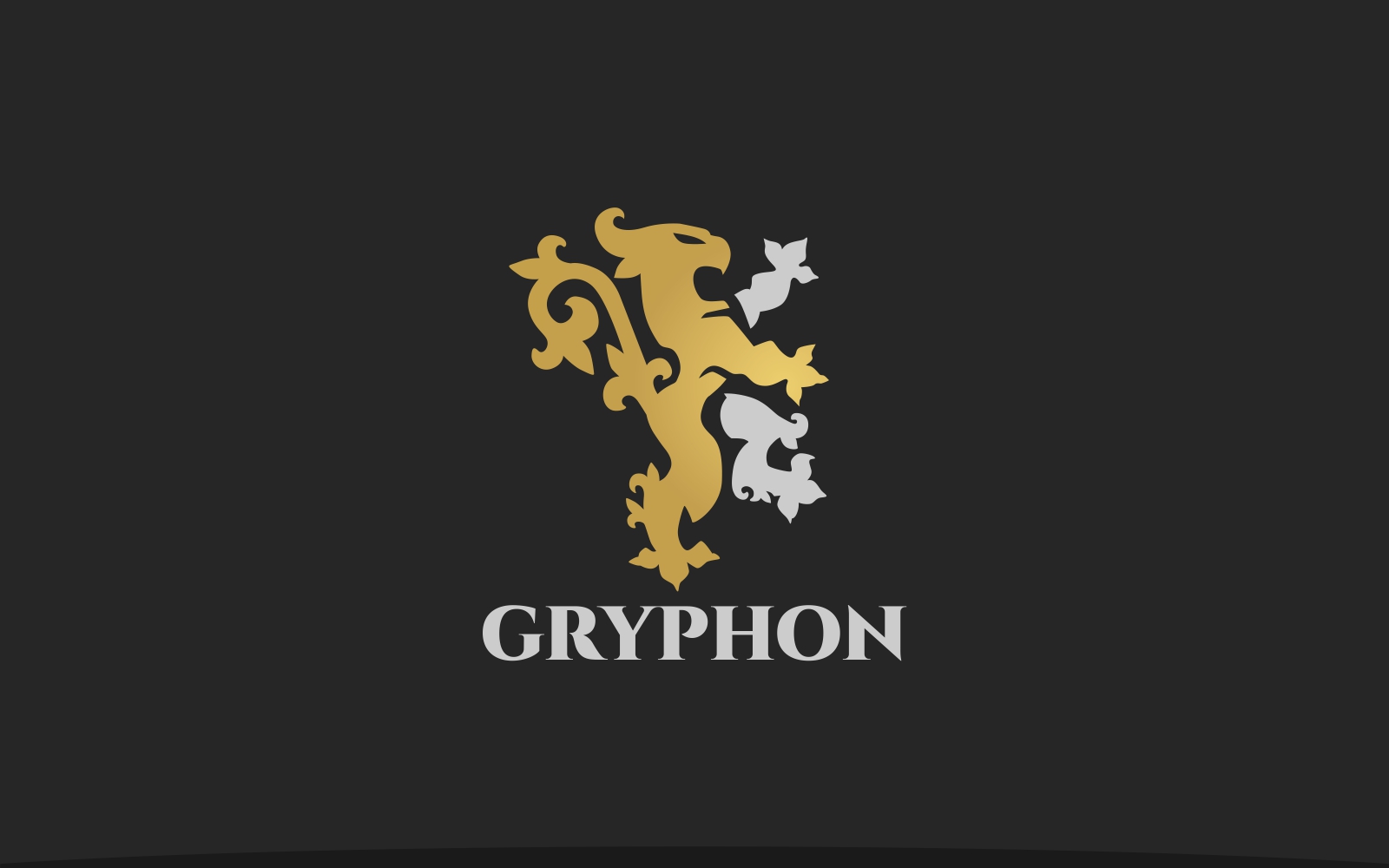 Heraldry Gryphon Logo Template