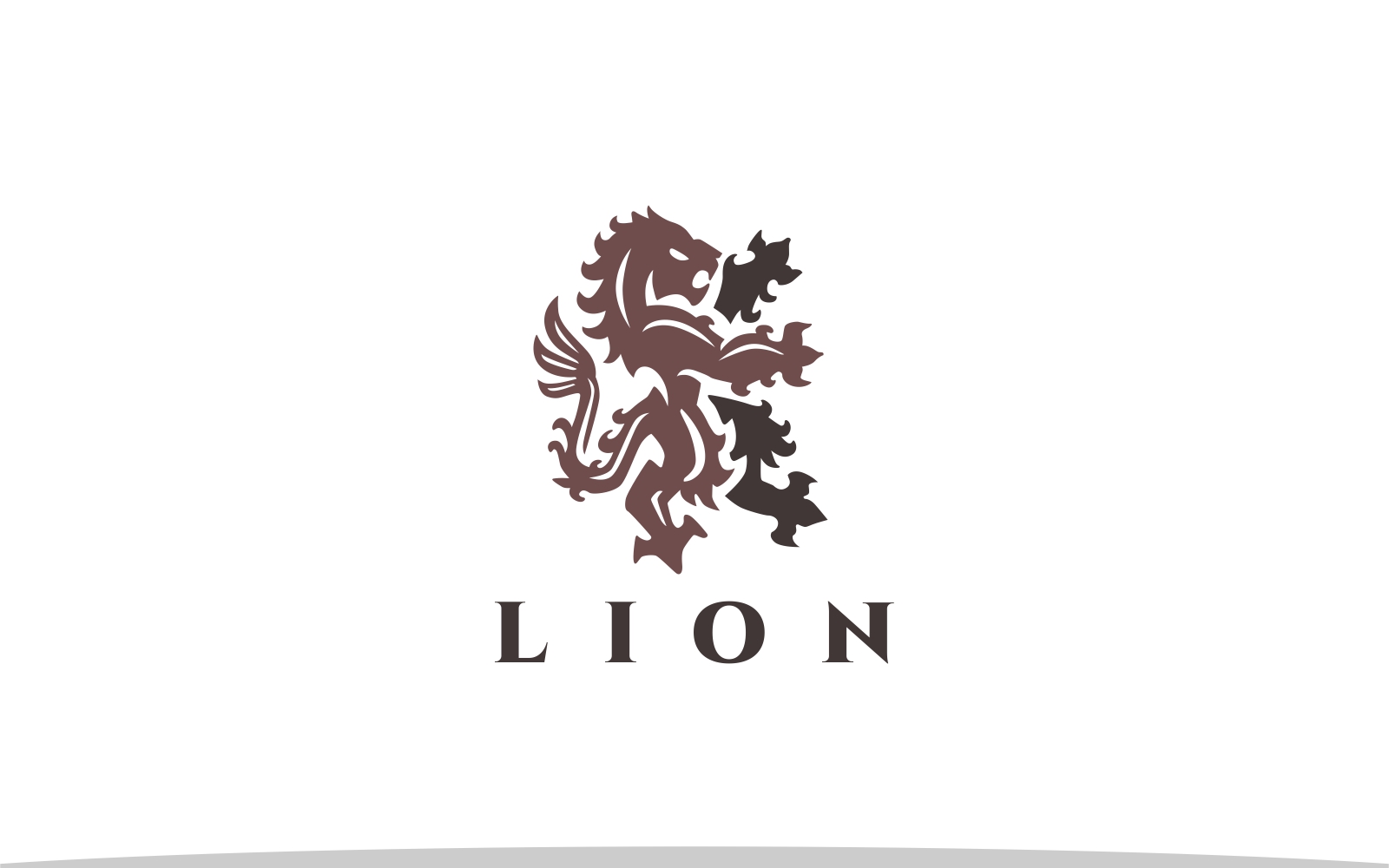 Heraldry Lion Logo Template