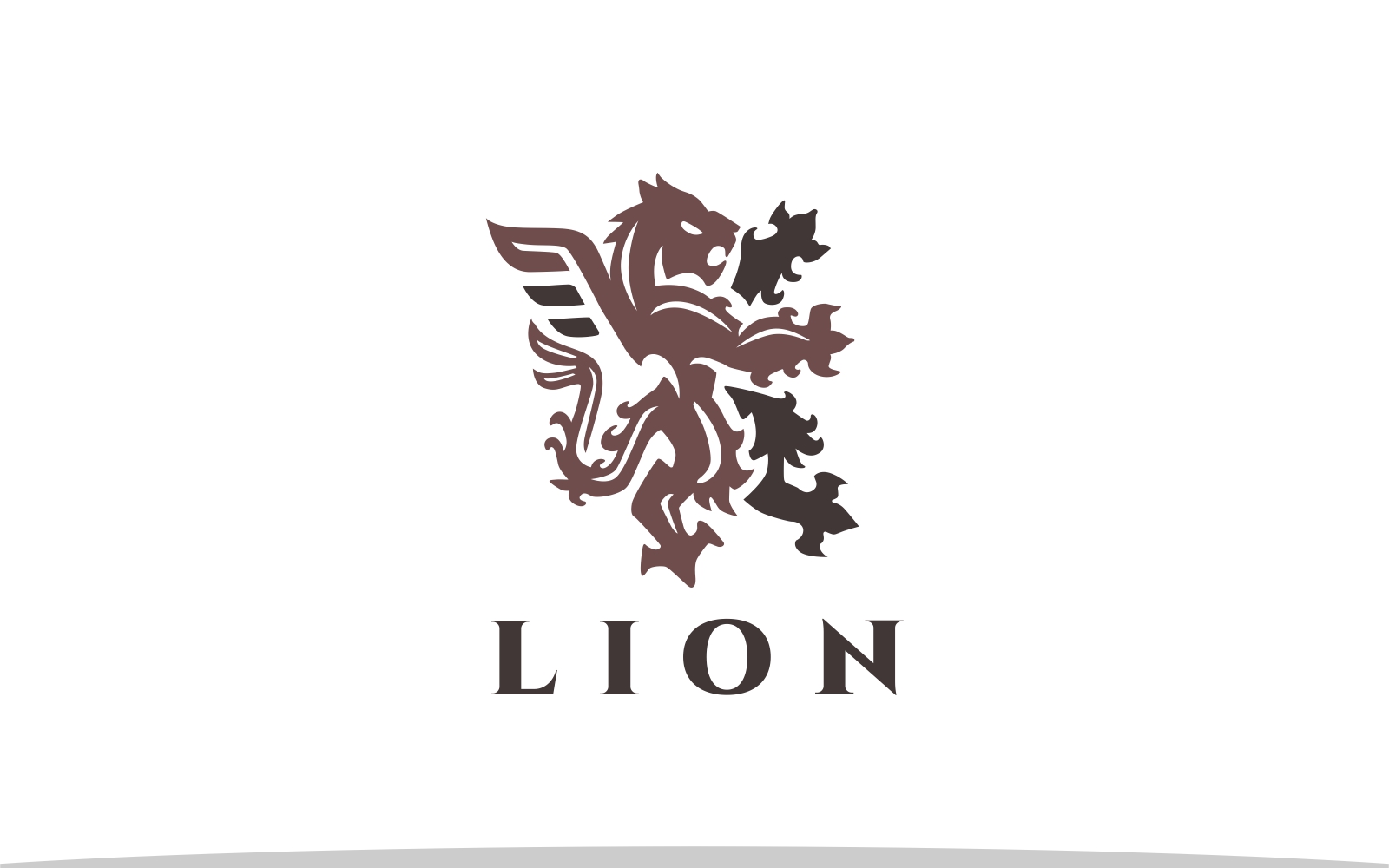Winged Lion Heraldry Logo