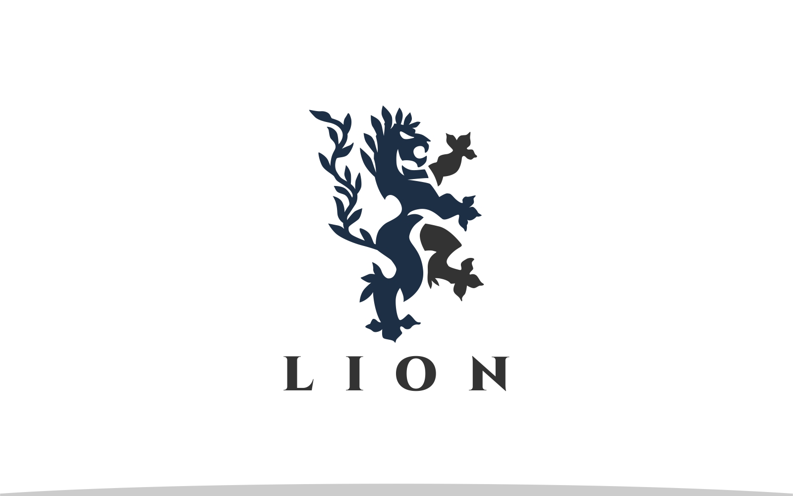 Elegant Heraldry Lion Logo Template