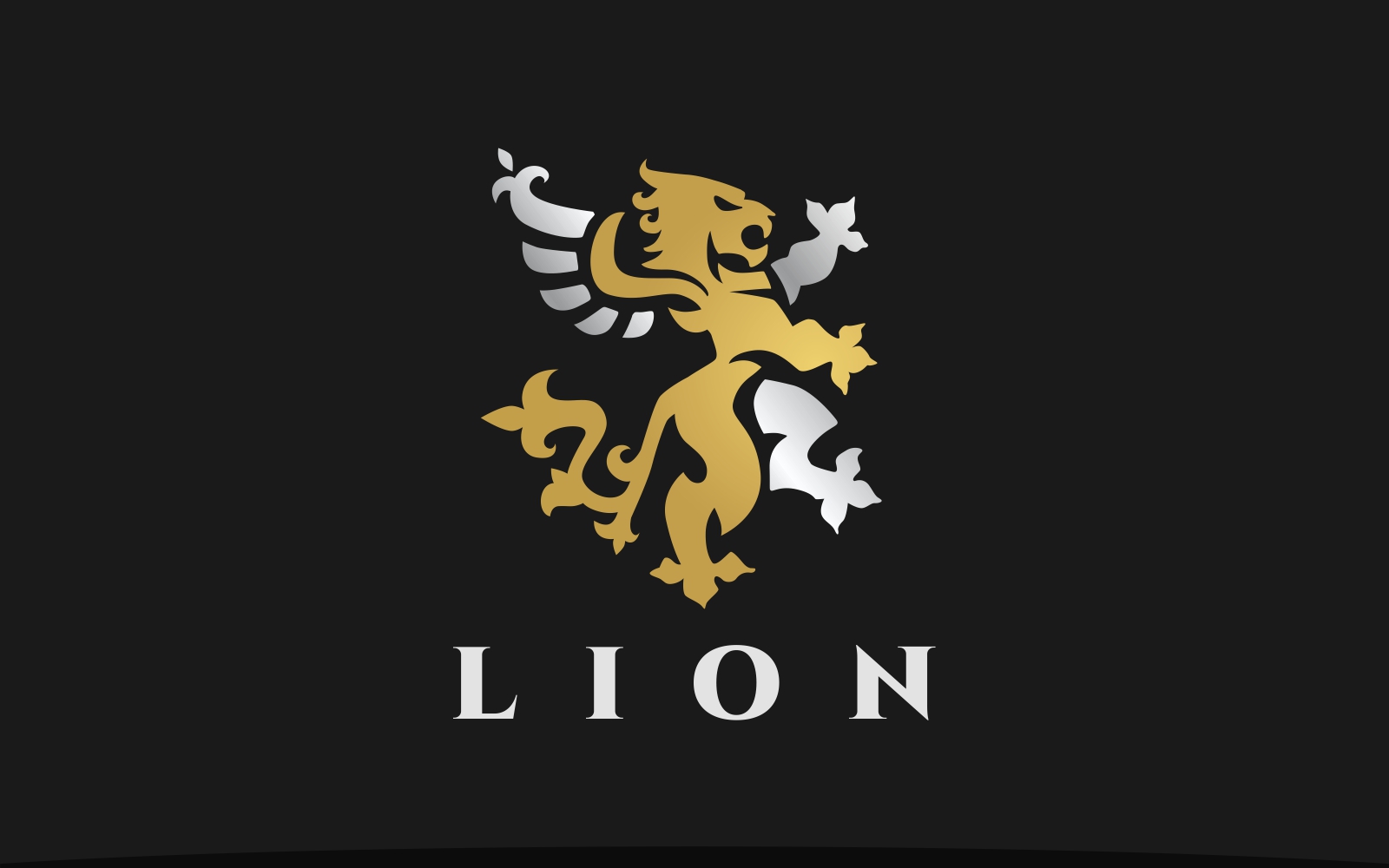 Luxury Lion Heraldry Logo Template
