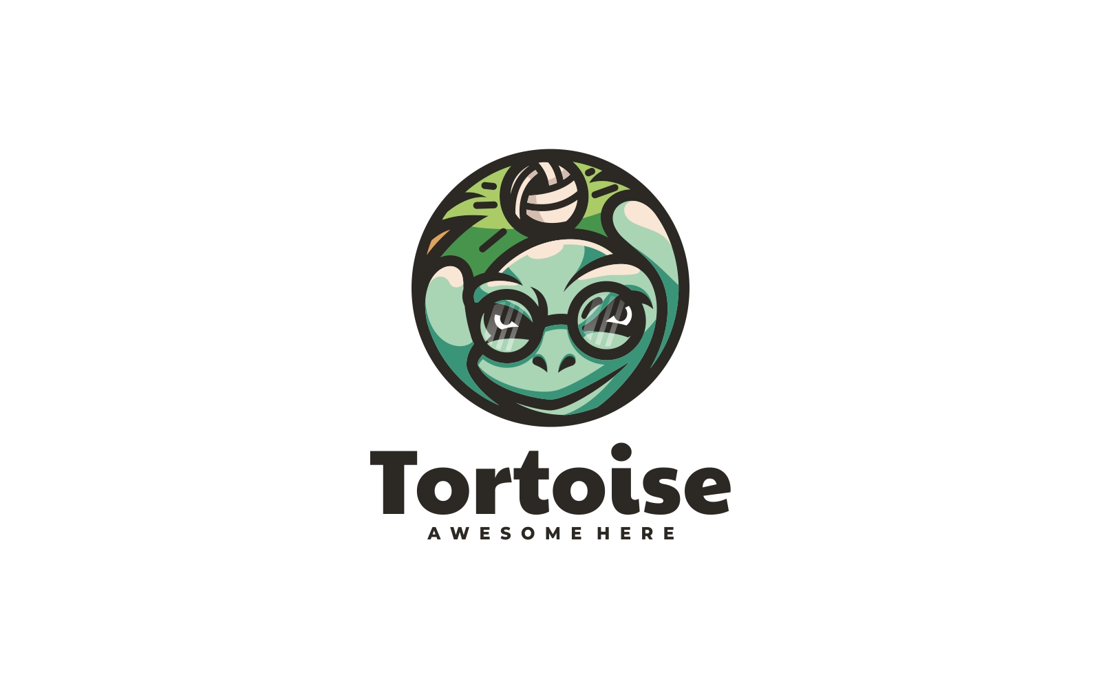 Tortoise Logo Design Template Inspiration Stock Vector - Illustration of  green, nature: 230519079