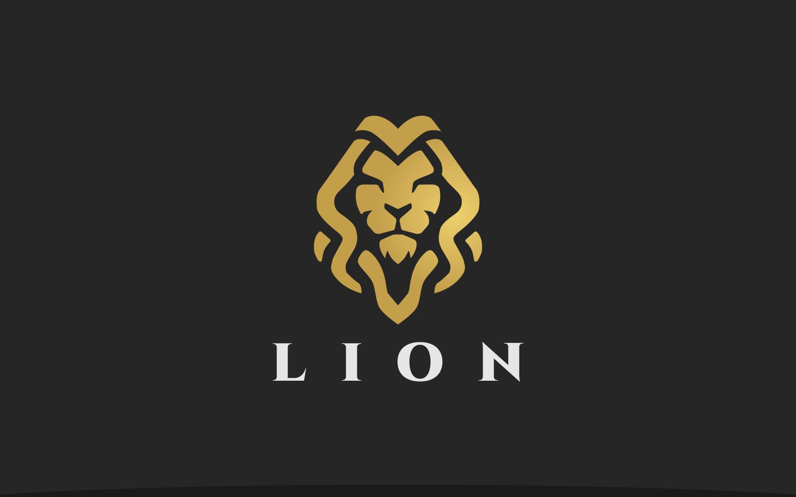 Modern Lion Head Logo Template