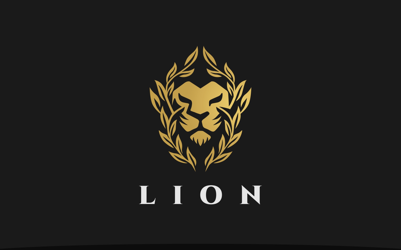 Lion Head Nature Logo Template