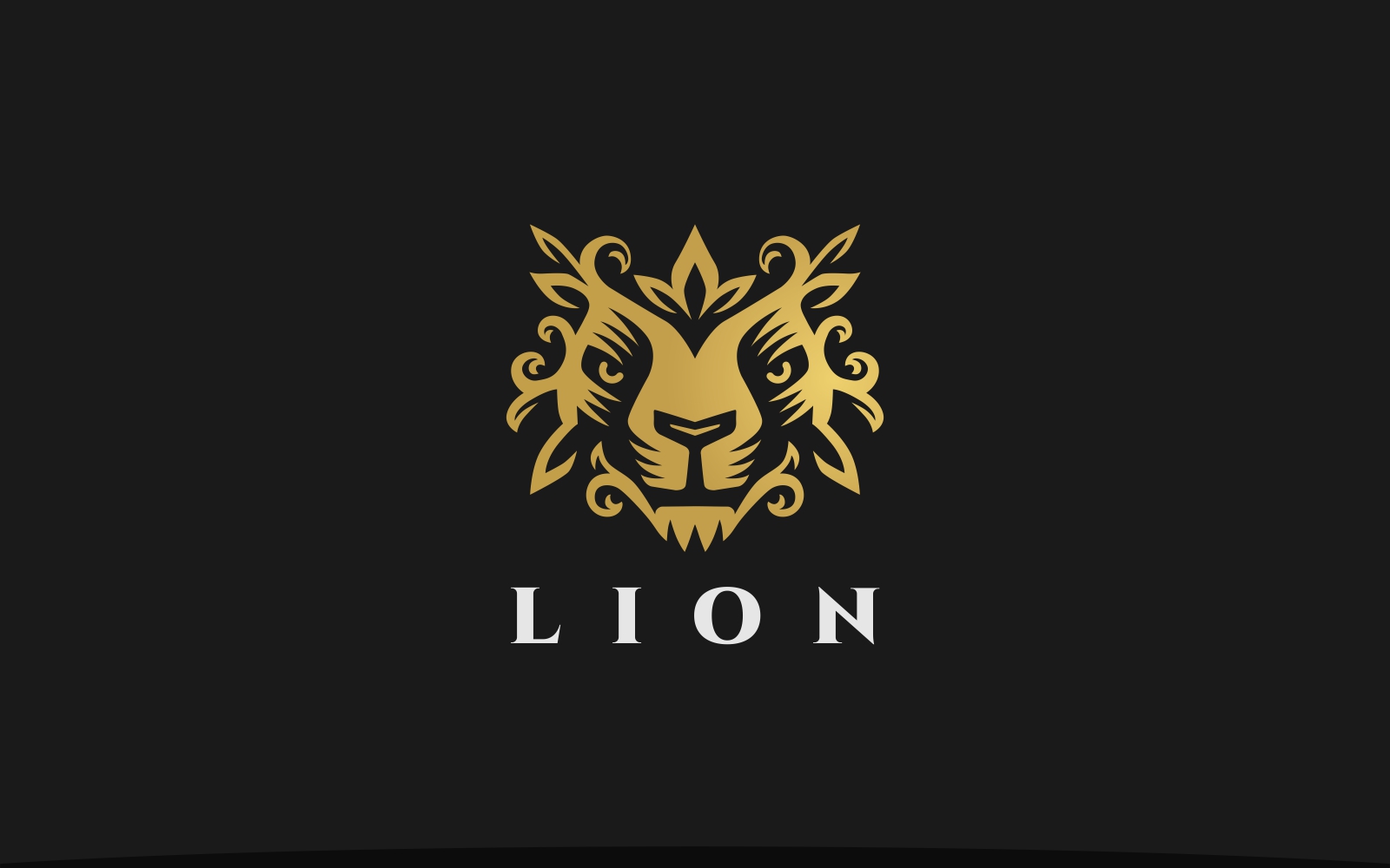 Royalty Lion Head Logo Template