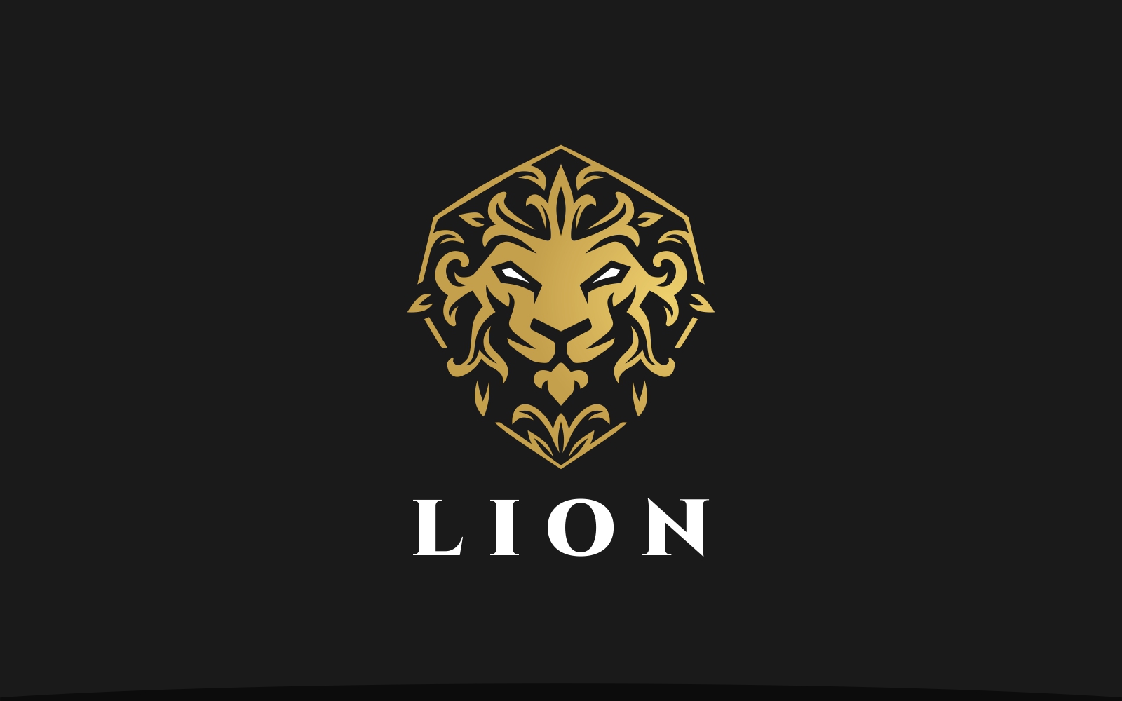Elegant Secure Lion Head Logo