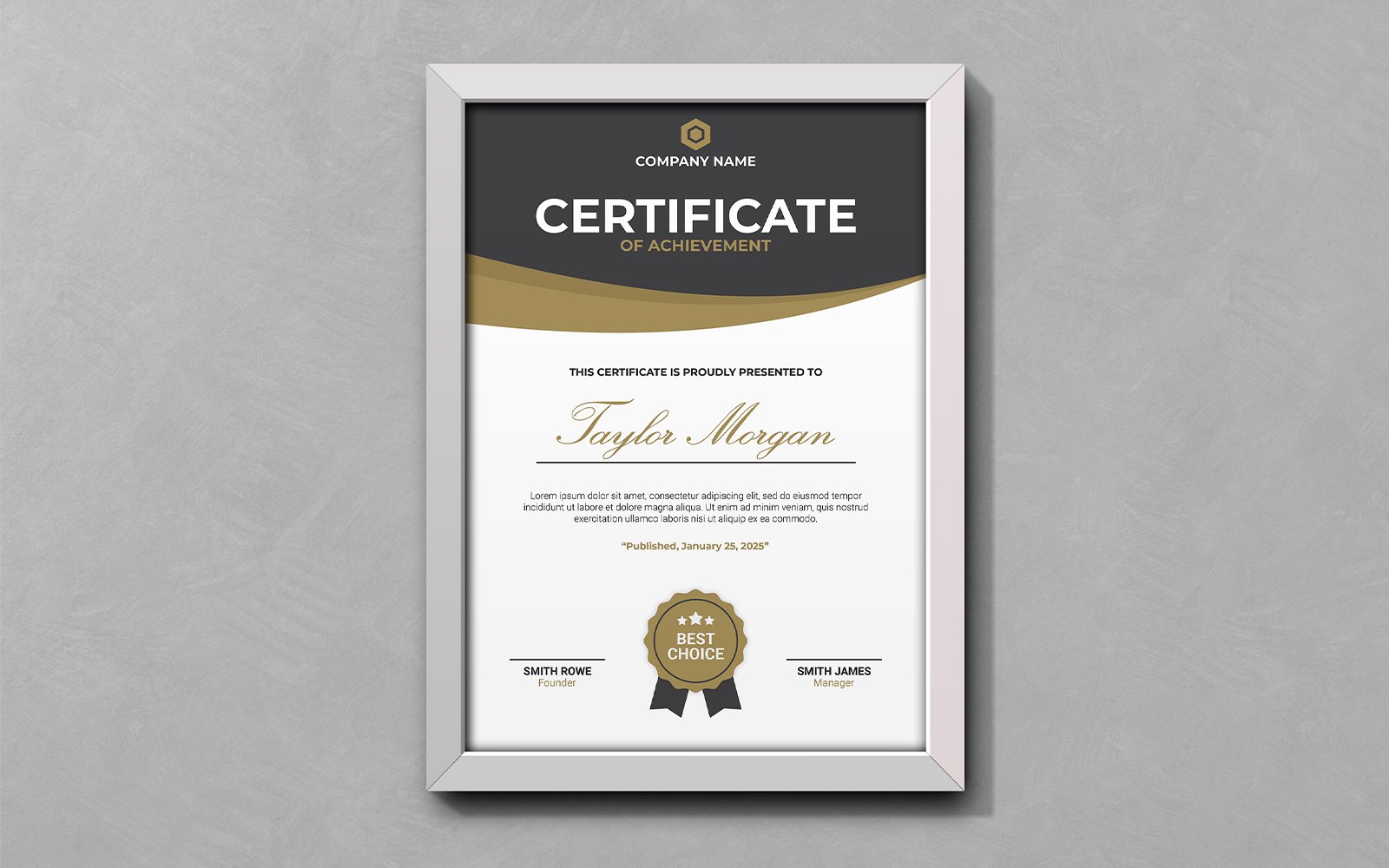 Classic Modern Certificate Templates