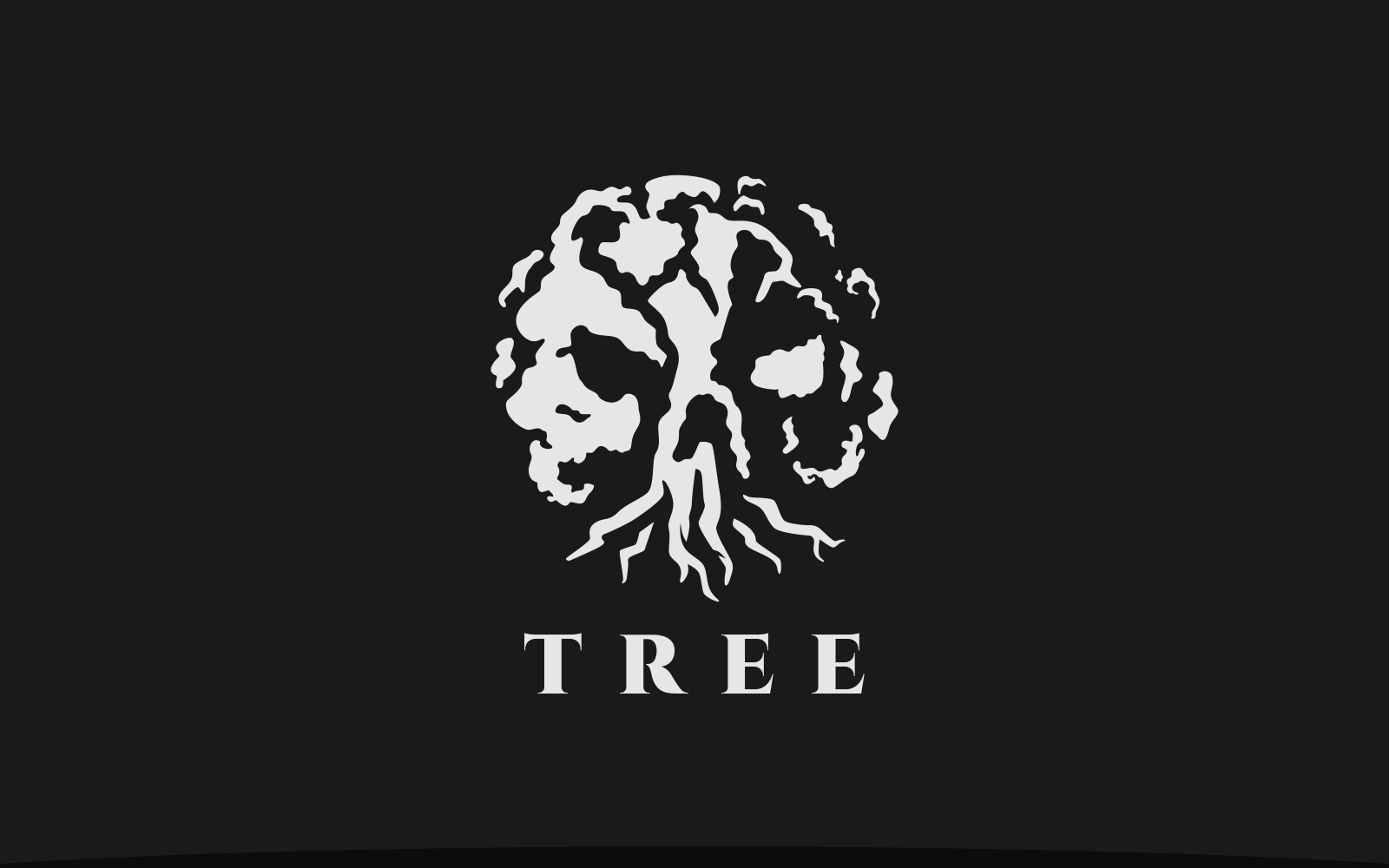 Skull Tree Oak Logo Template
