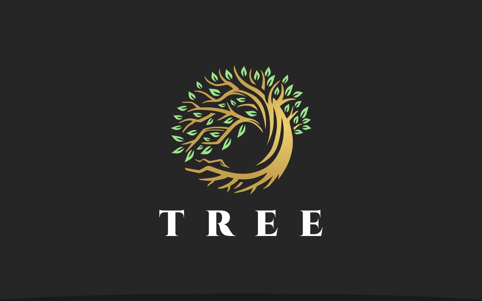 Tree Logo Circle Tree Logo