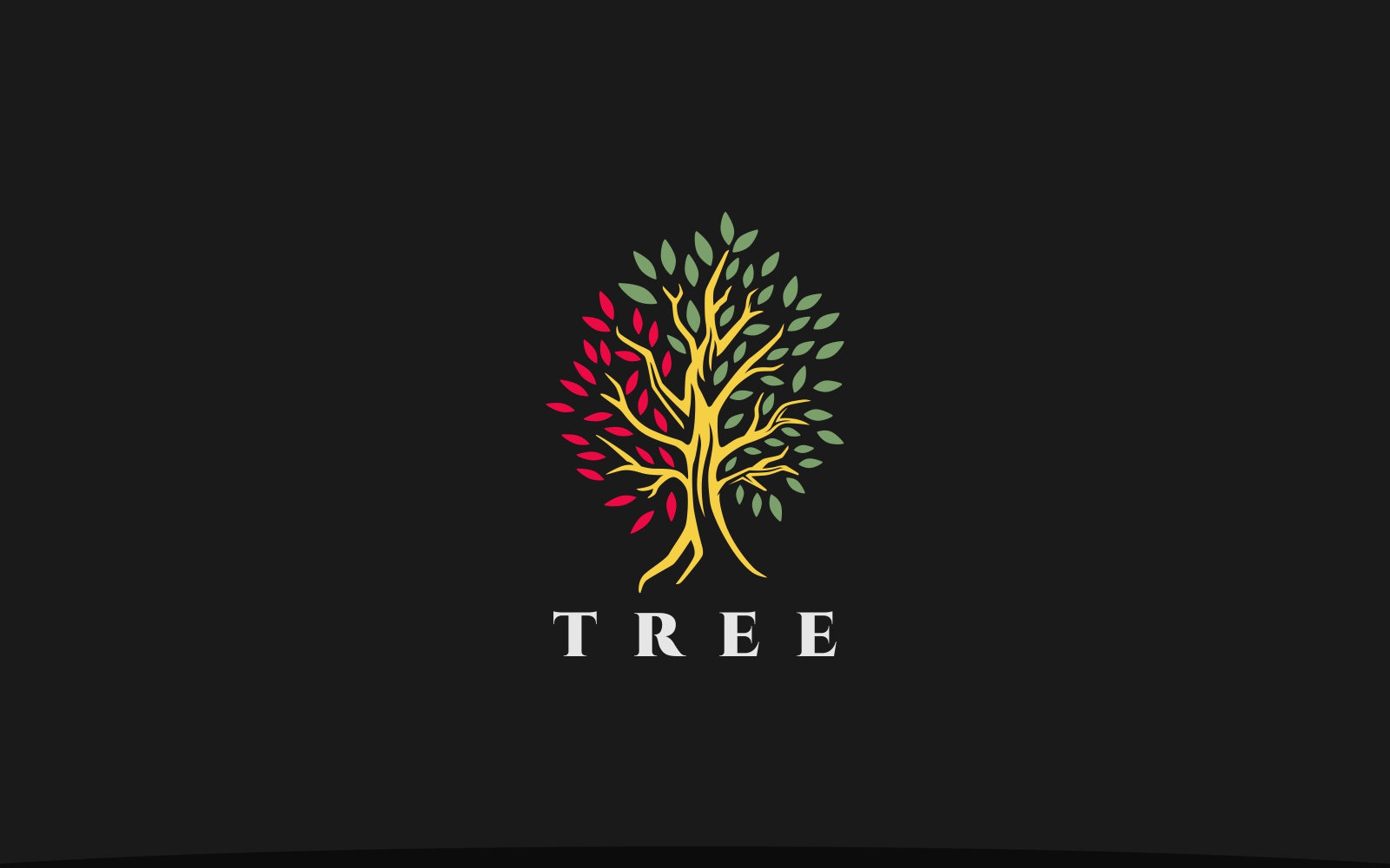 Colorful Season Tree Logo Template