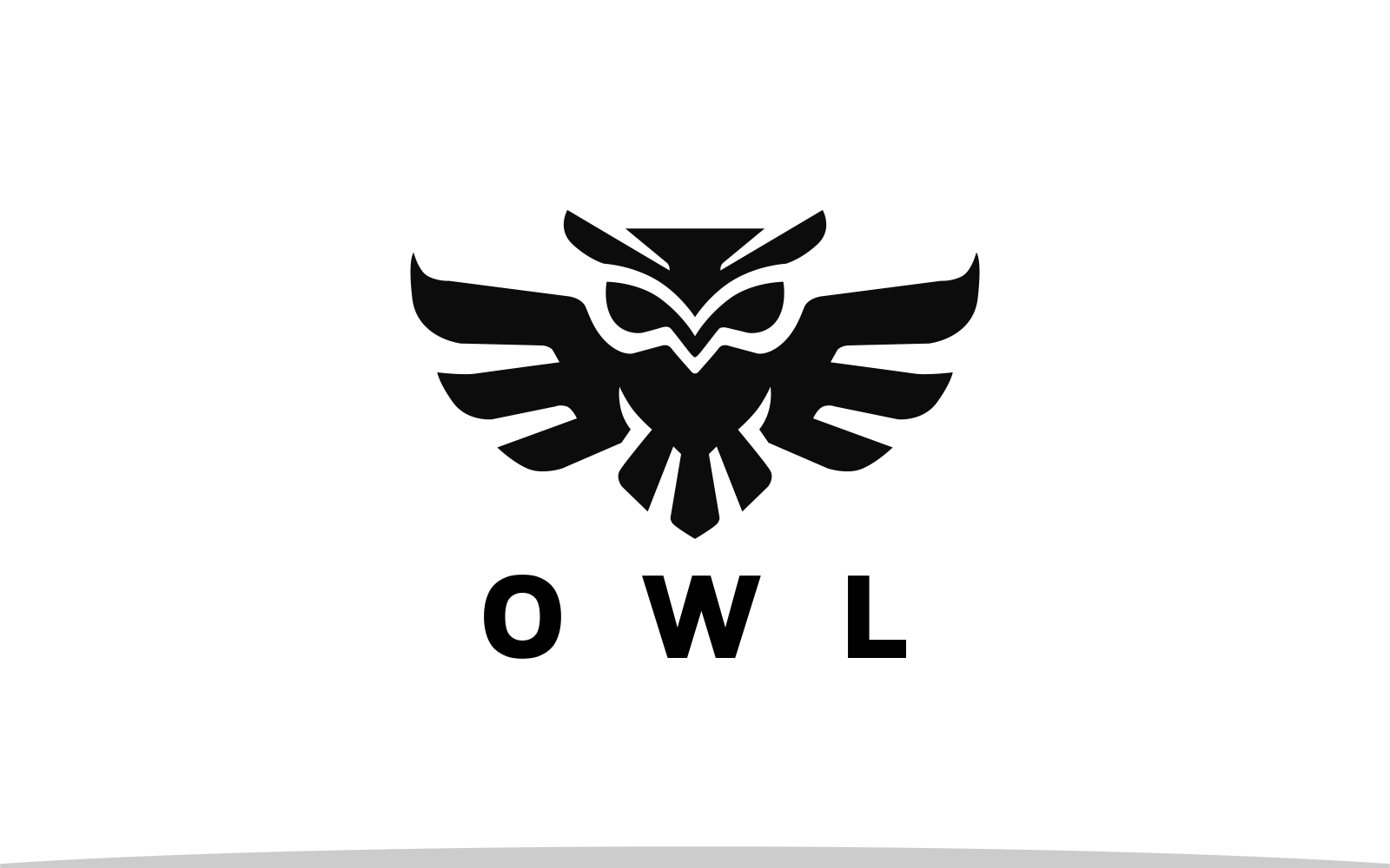 Simple Owl Bird Logo Template