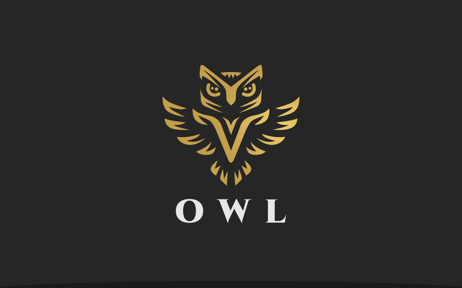 Simple Flying Owl Logo Template