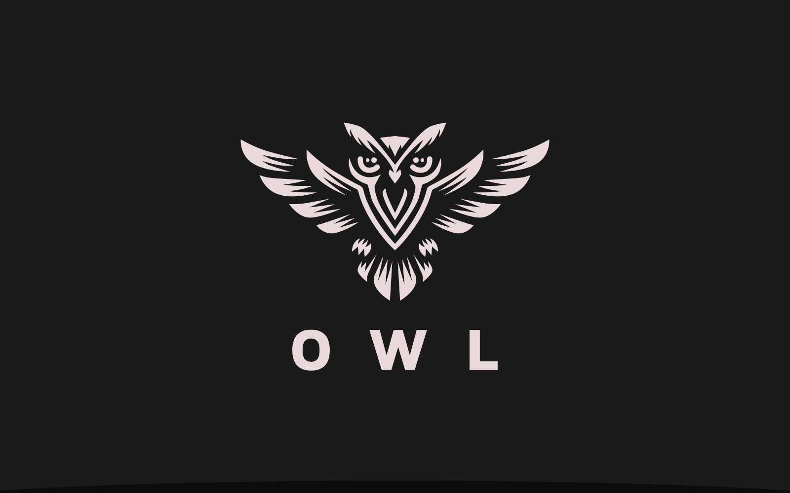 Elegant Flying Owl Logo Template