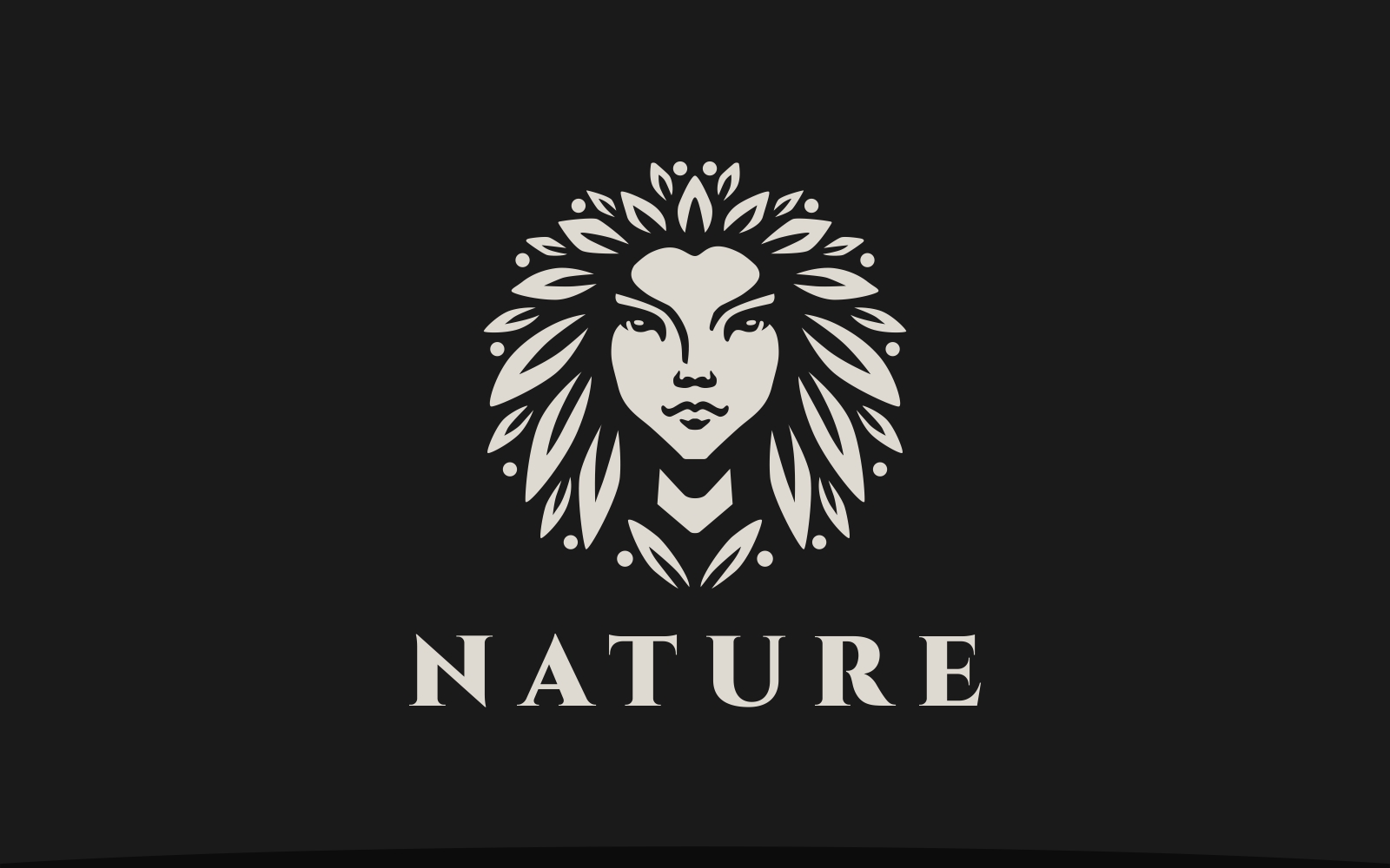 Nature Woman Queen Logo Template