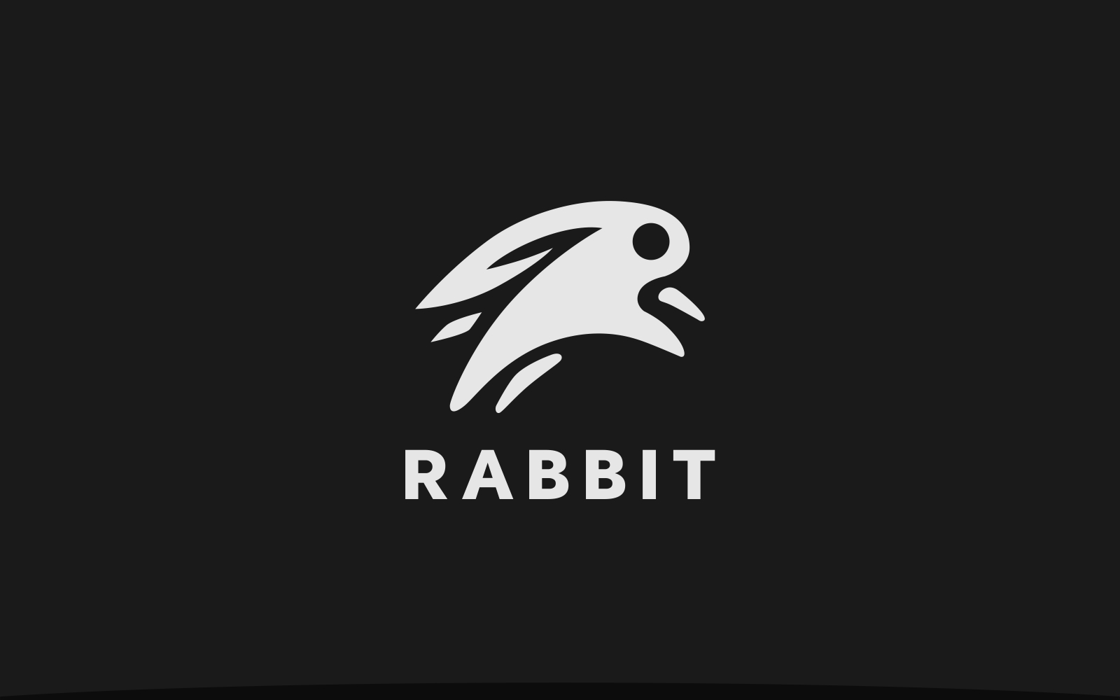 Jumping Rabbit Logo Template