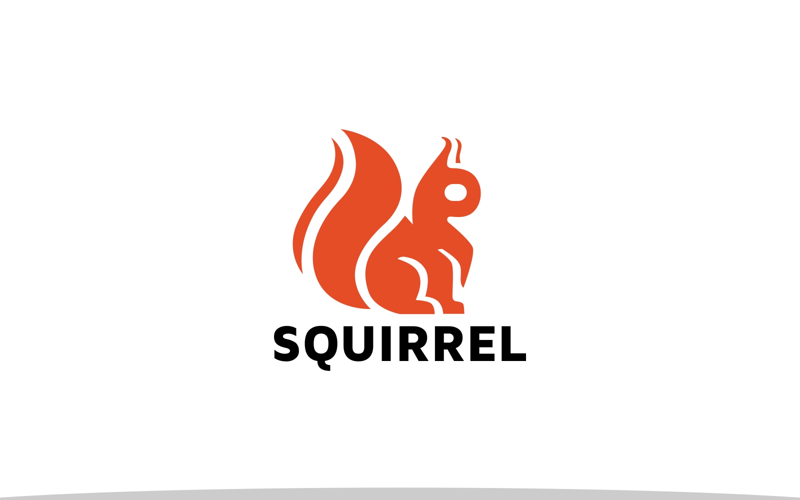 Squirrel Simple Mascot Logo – MasterBundles