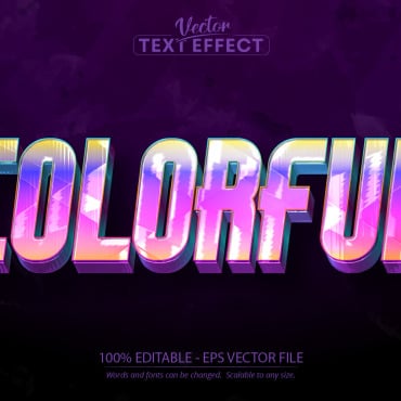 Effect Colorful Illustrations Templates 227730