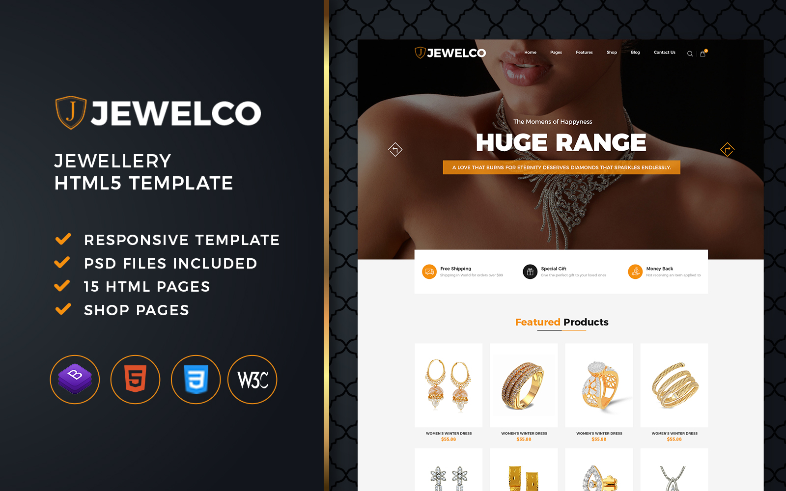 Jewelco - Jewelry Store eCommerce HTML Template