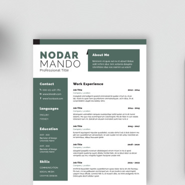 Minimal Creative Resume Templates 227883