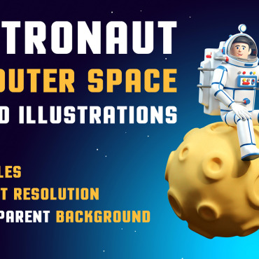 Spaceman Cosmonaut Illustrations Templates 228290