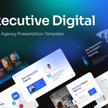 Agency Blue PowerPoint Templates 228346