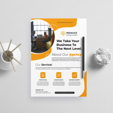 Abstract Flyer Corporate Identity 228510