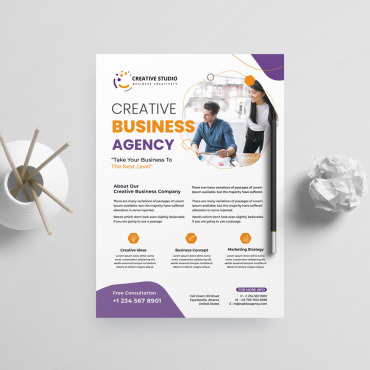 Abstract Flyer Corporate Identity 228516