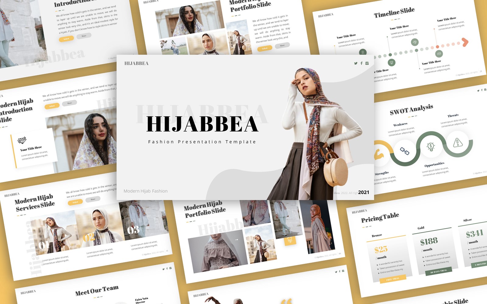 Hijabbea - Fashion Multipurpose PowerPoint Template