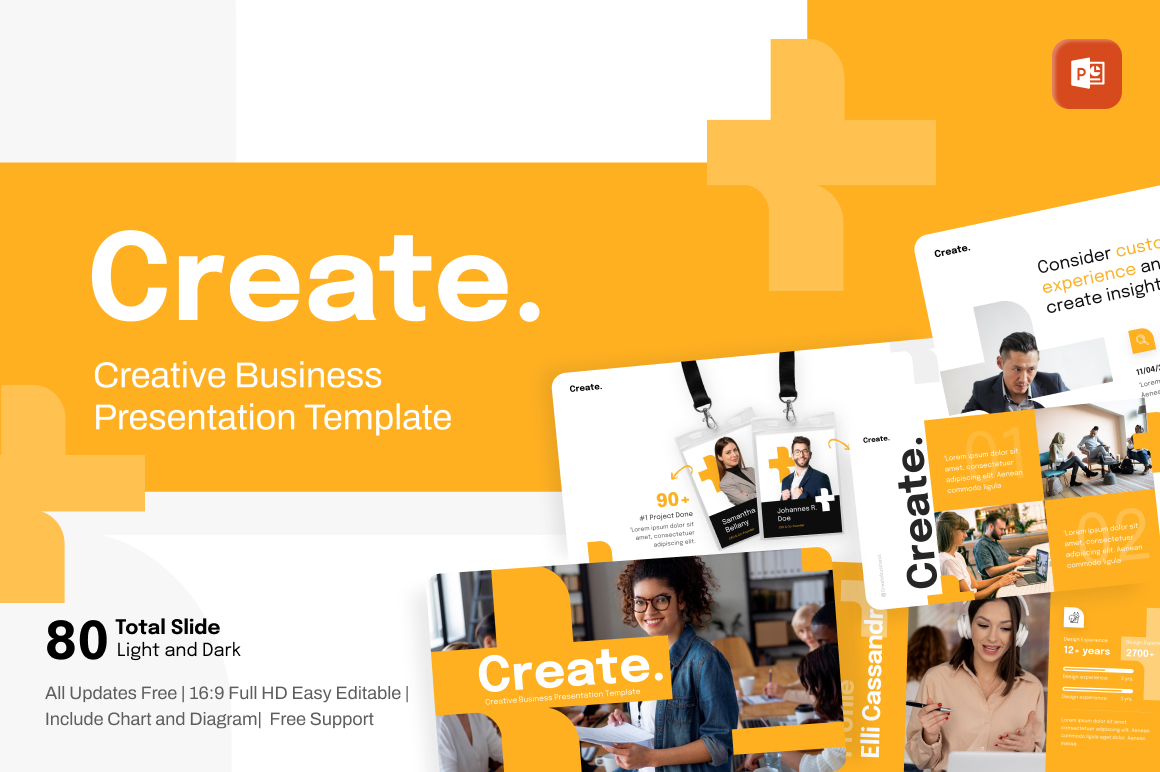 Create Modern Business PowerPoint Template