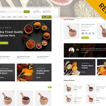 Grocery Organic OpenCart Templates 228745