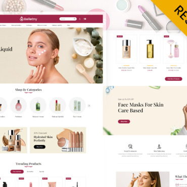 Cosmetic Beauty OpenCart Templates 228901
