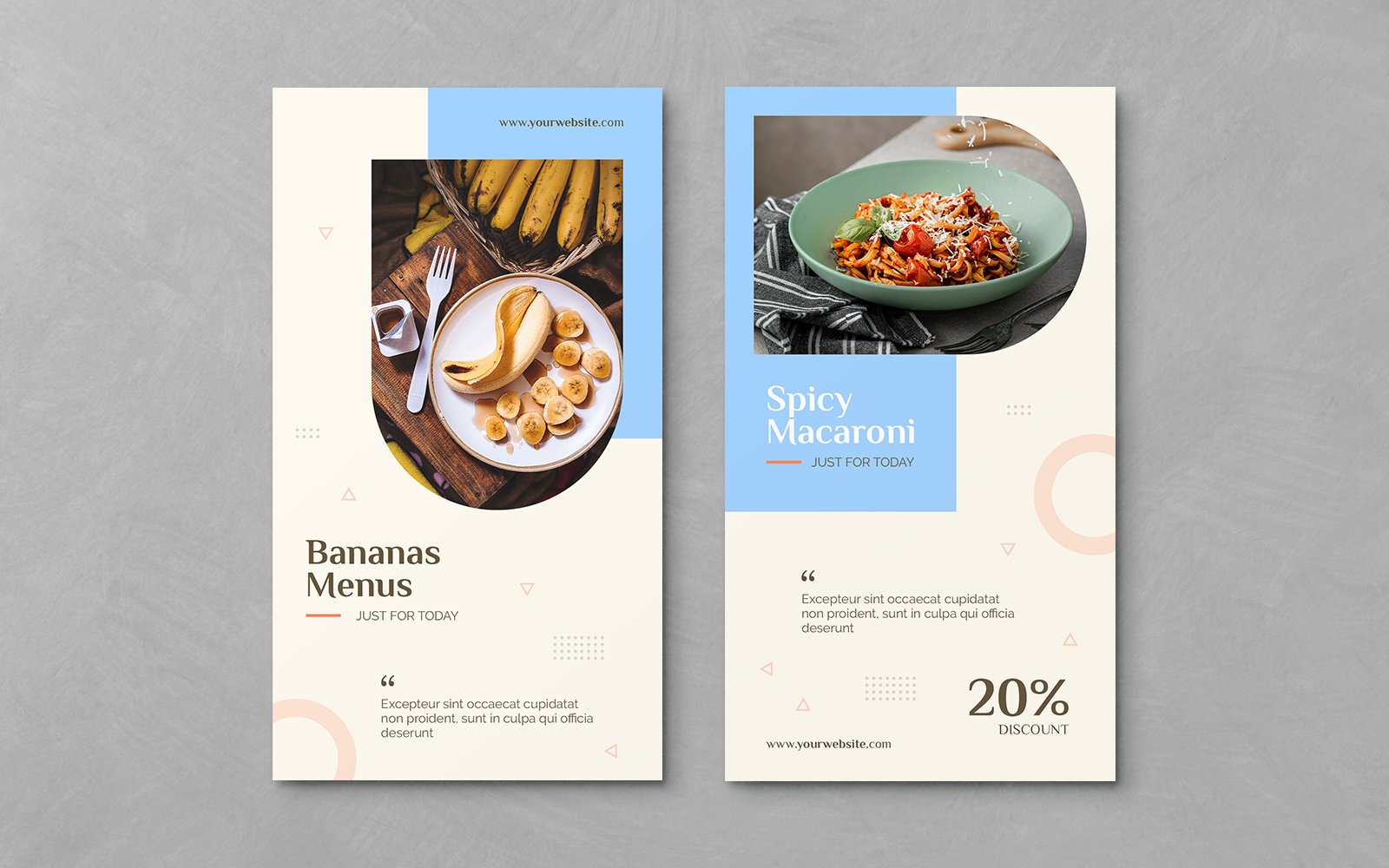 Creative Food Social Media Banner Instagram Stories