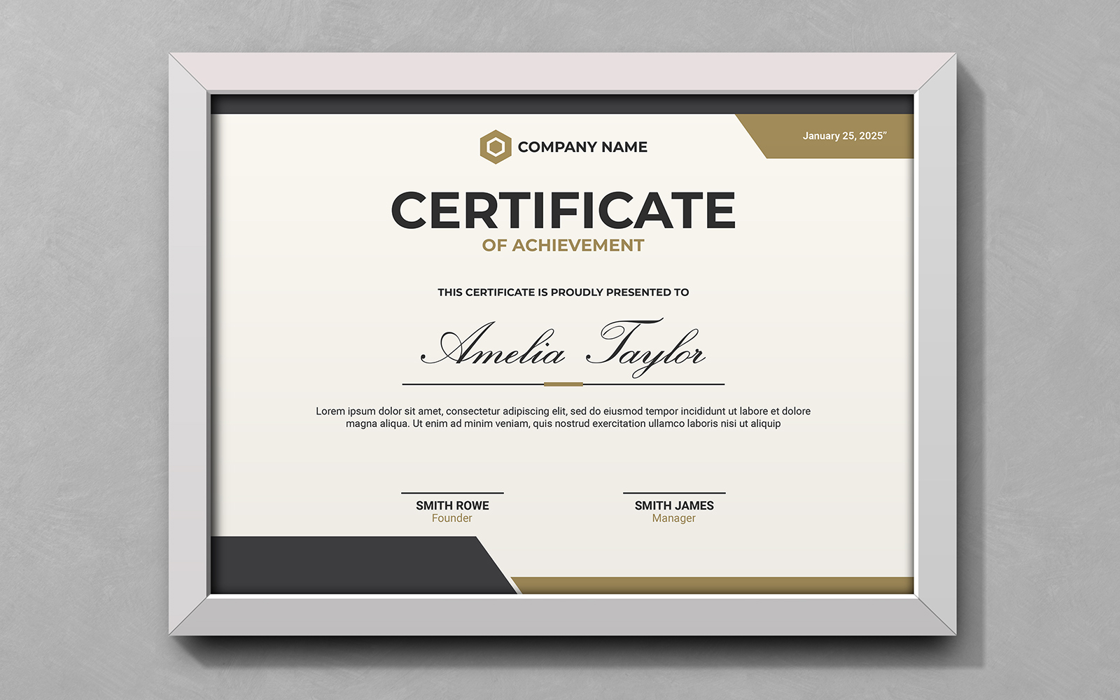 Clean Creative Certificate PSD Templates