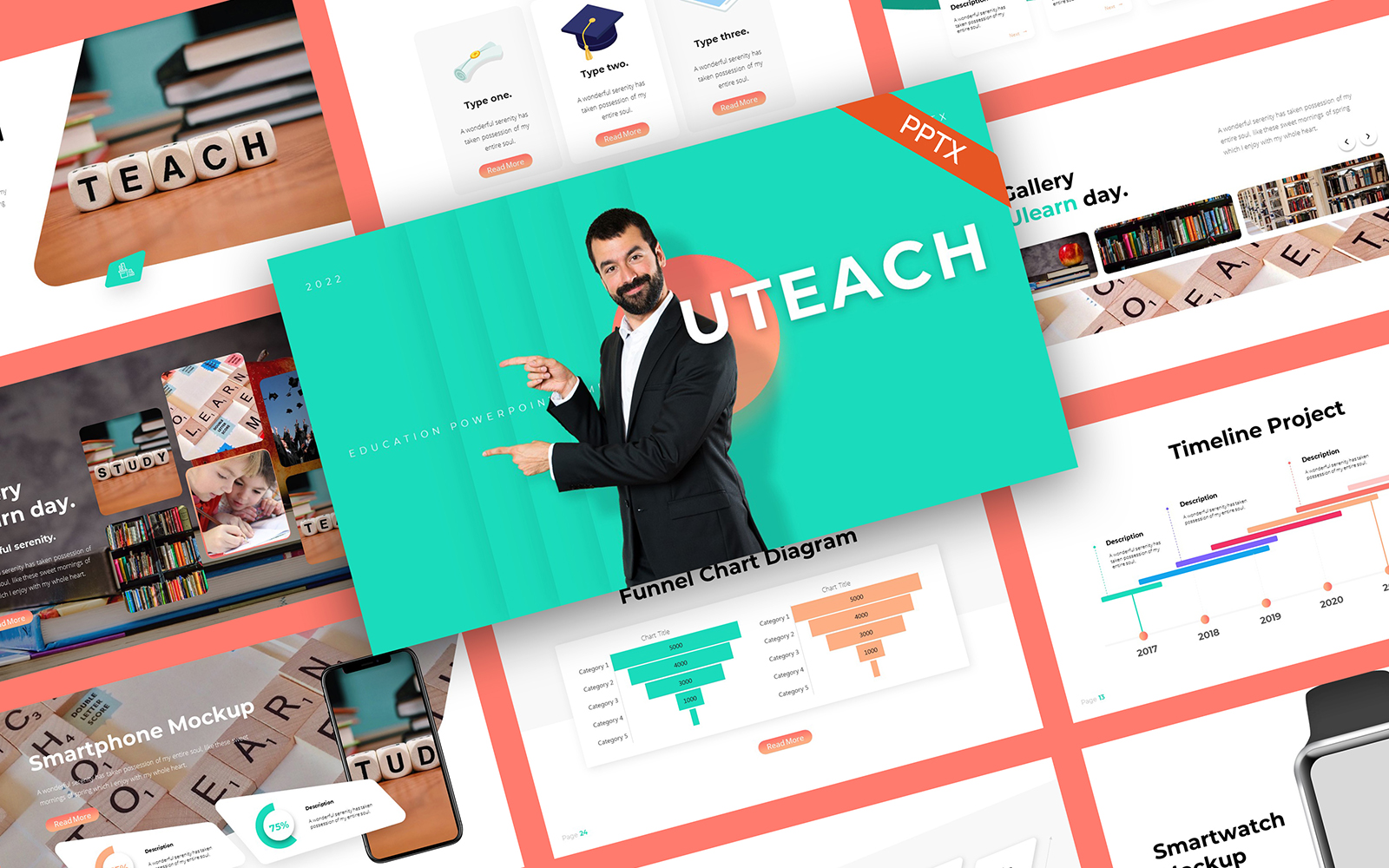 uTeach Education PowerPoint Template