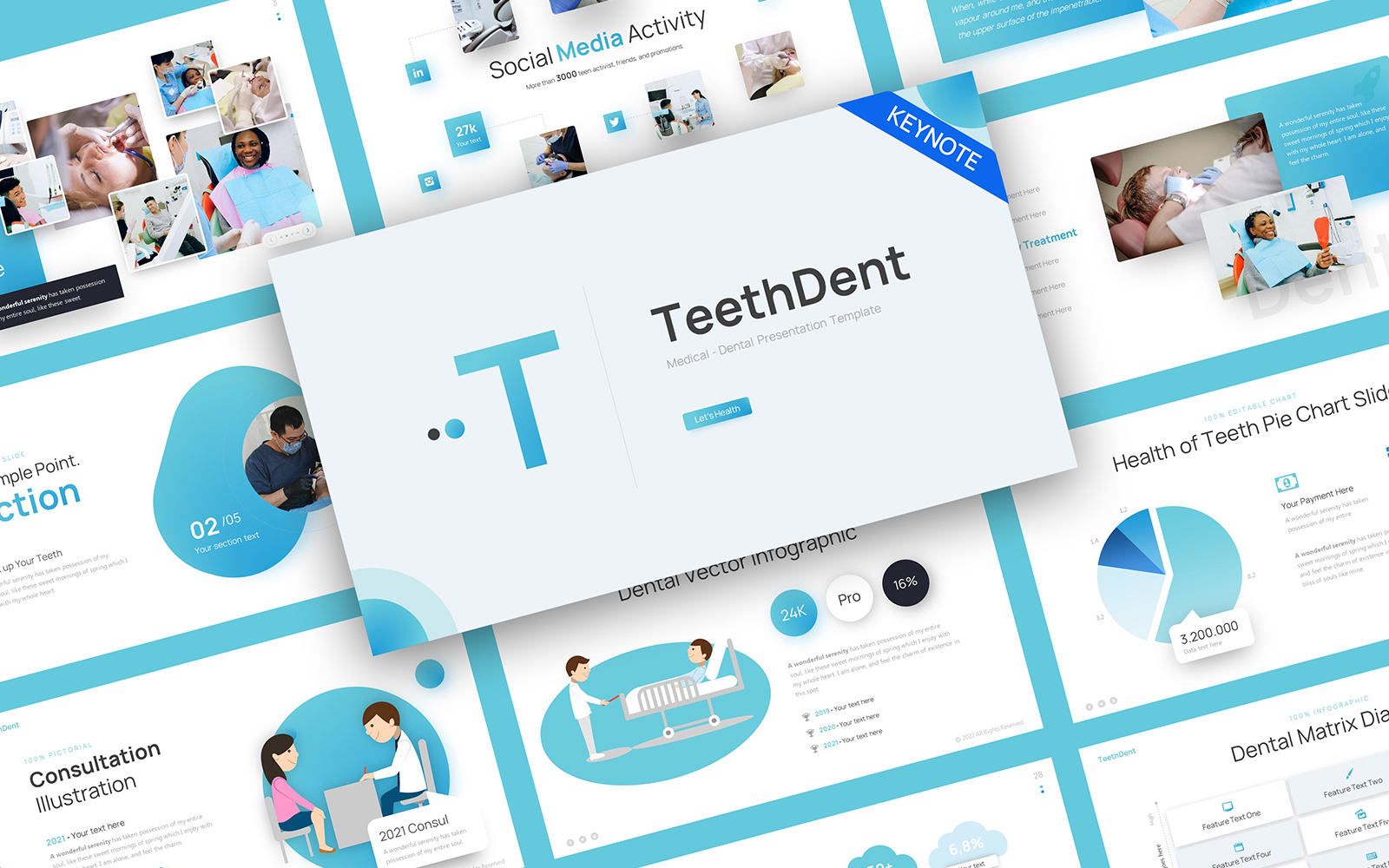 TeethDent Medical Dental Keynote Template