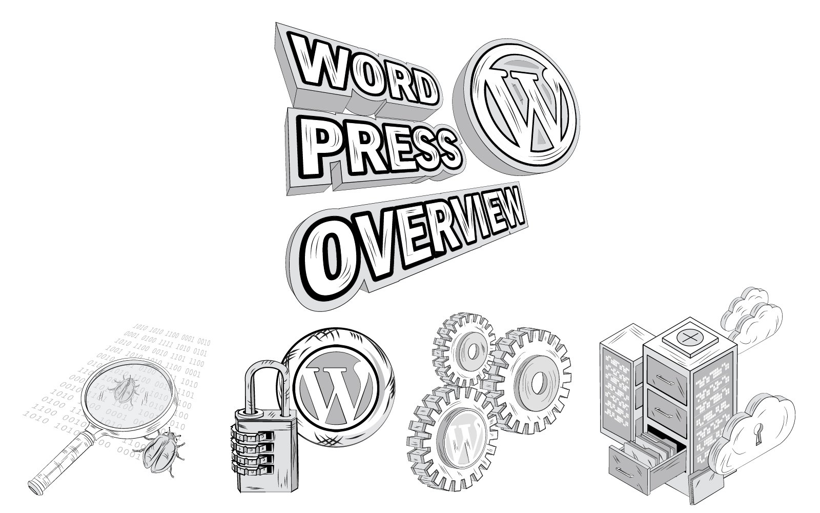 Five Illustration Word Press