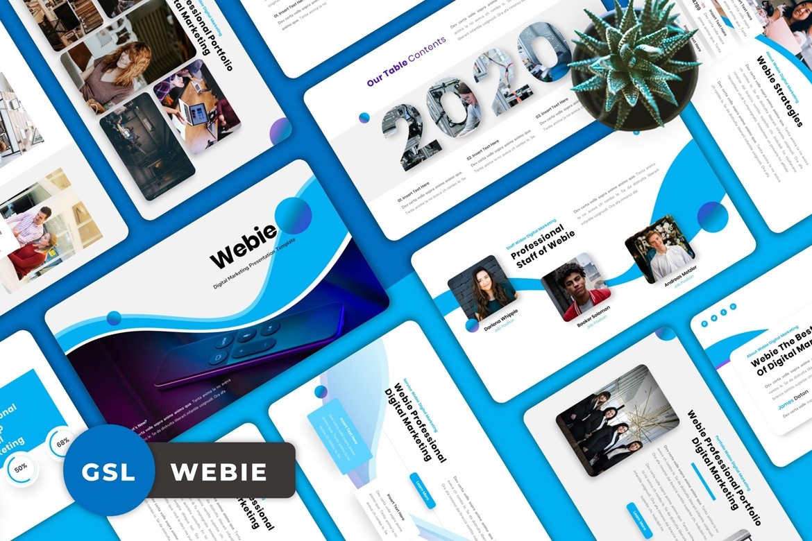 Webie - Digital Marketing Googleslide