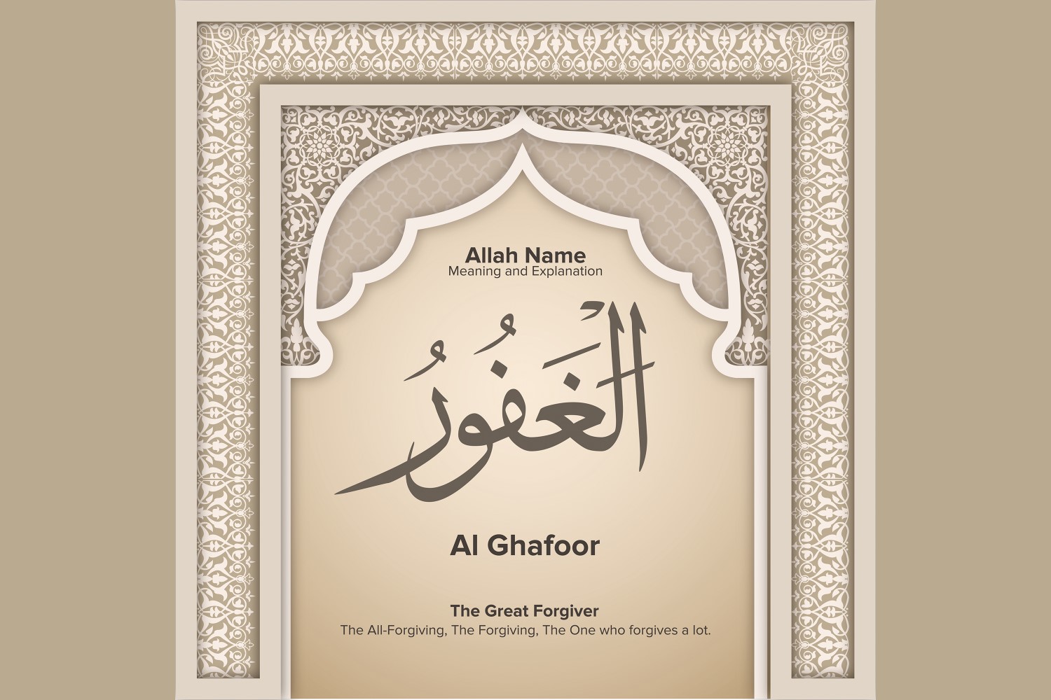 Al ghafoor Meaning & Explanation