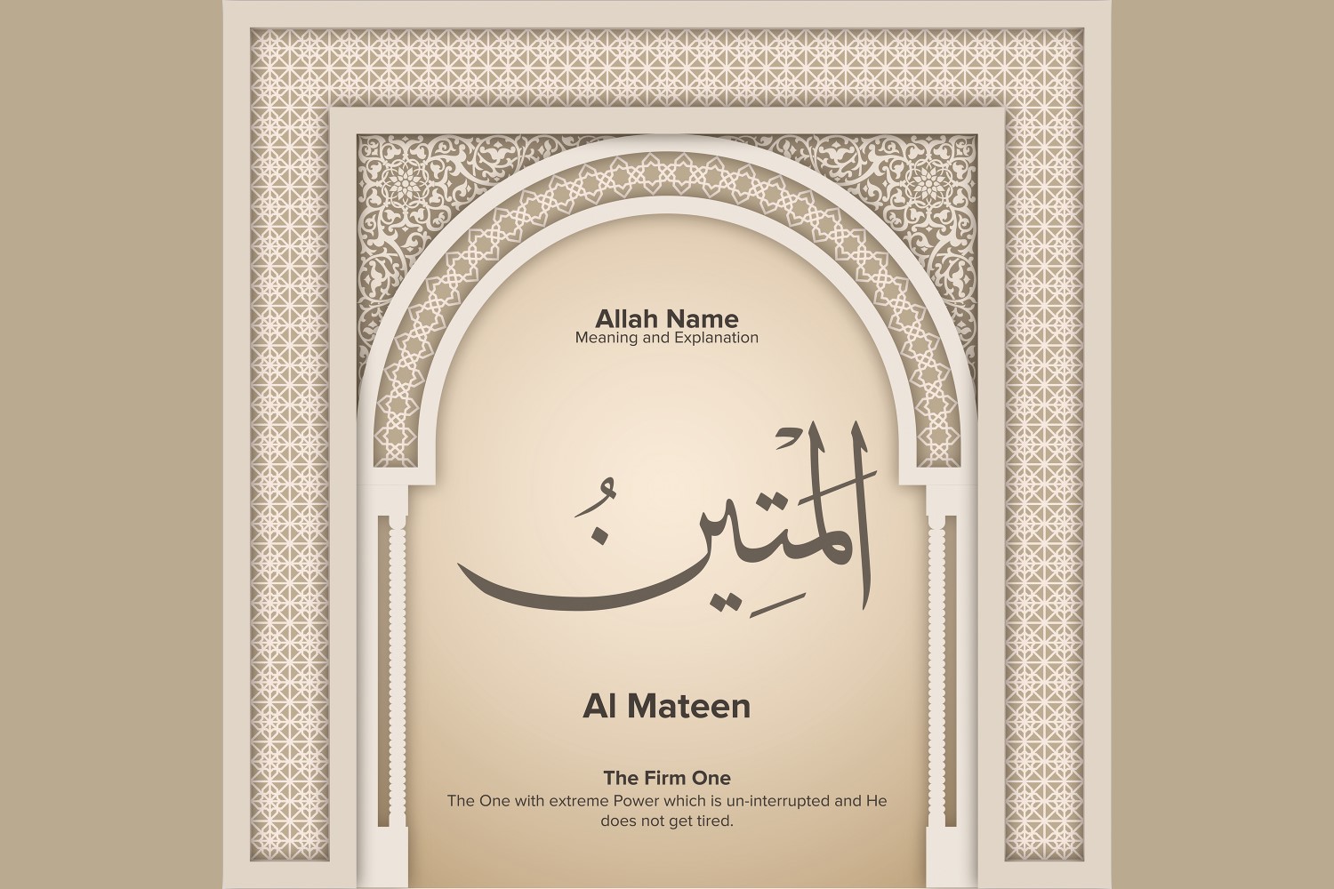 al mateen Meaning & Explanation