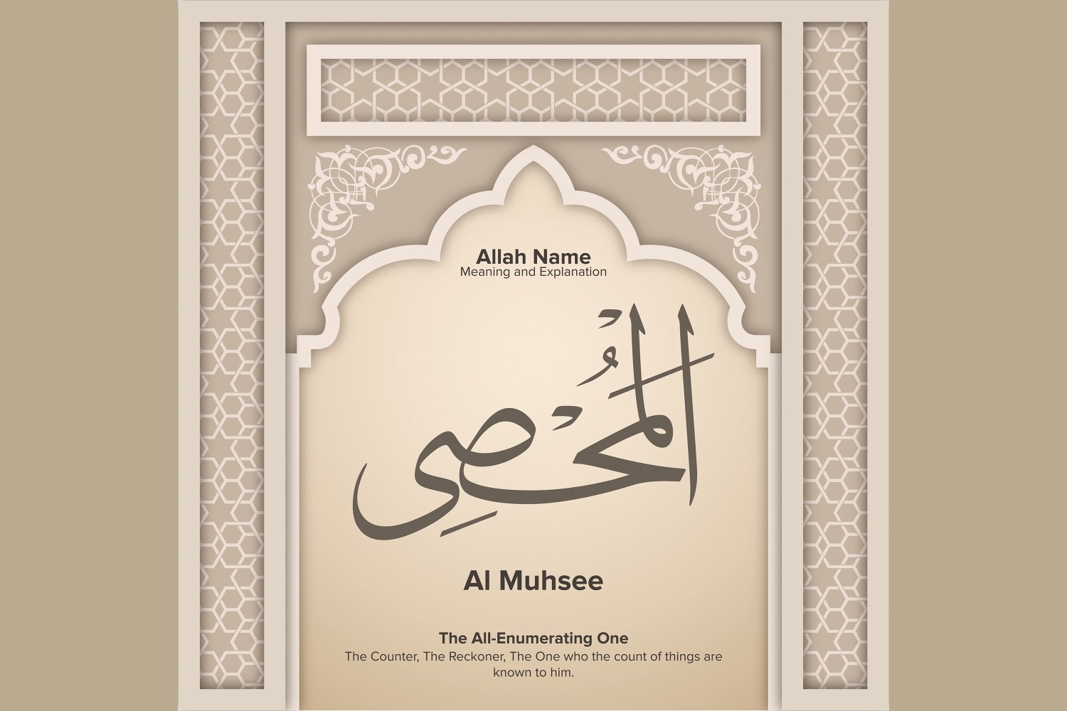 Al muhsee Meaning & Explanation