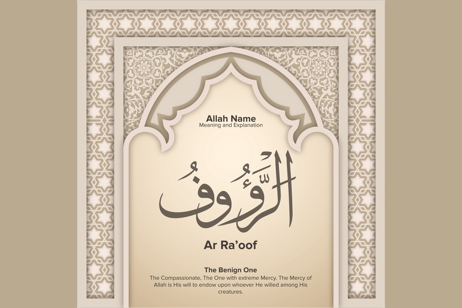 ar raoof Meaning & Explanation