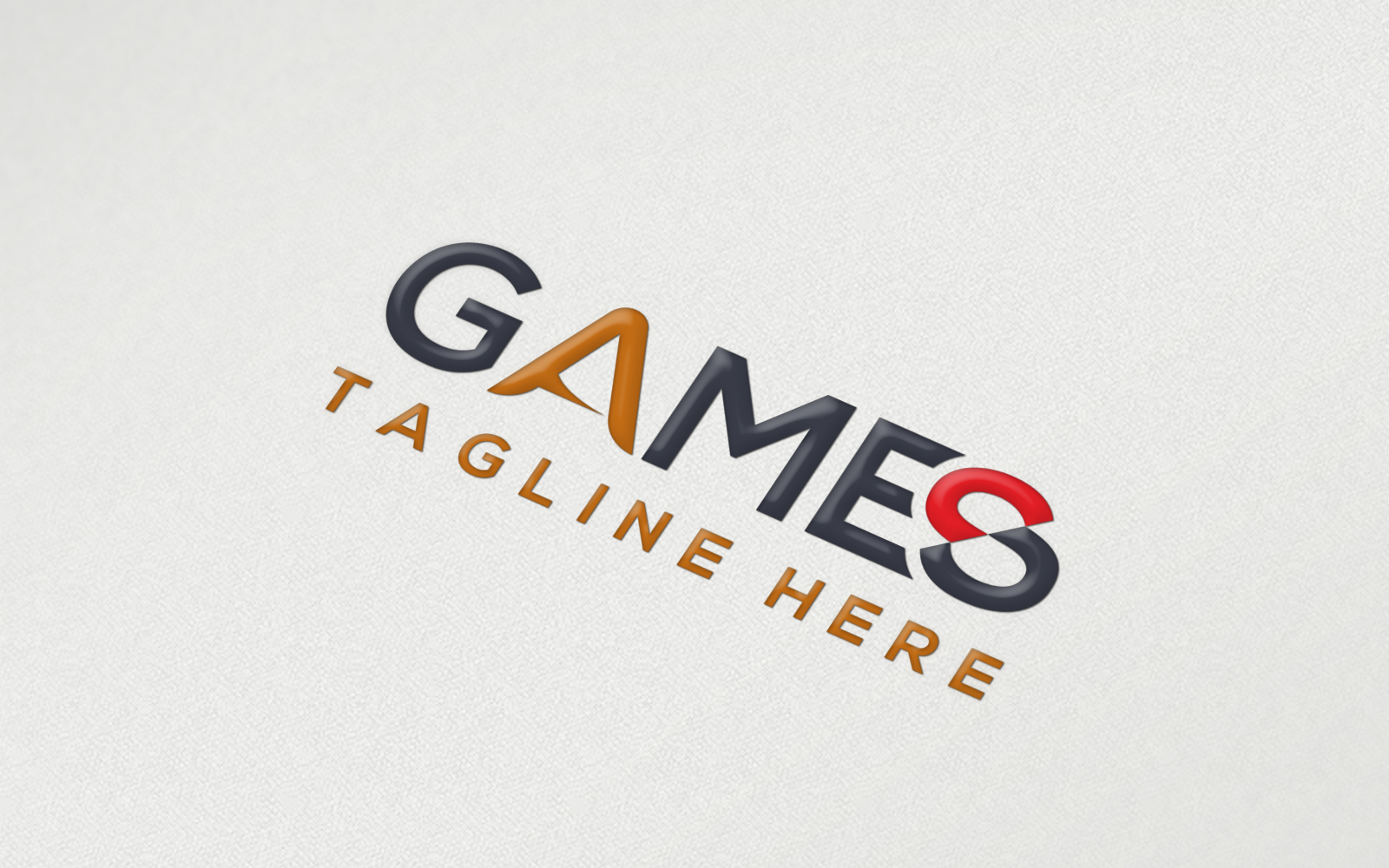 Games Logo | Games Text Logo Template.